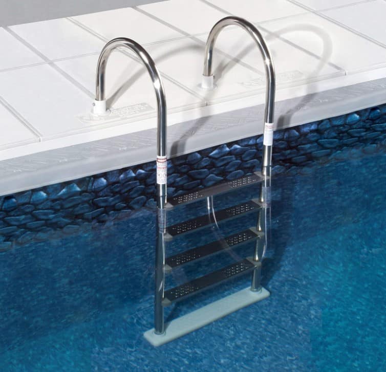 Blue Wave NE1145 Premium Stainless Steel in-Pool Ladder for Above Ground Pools