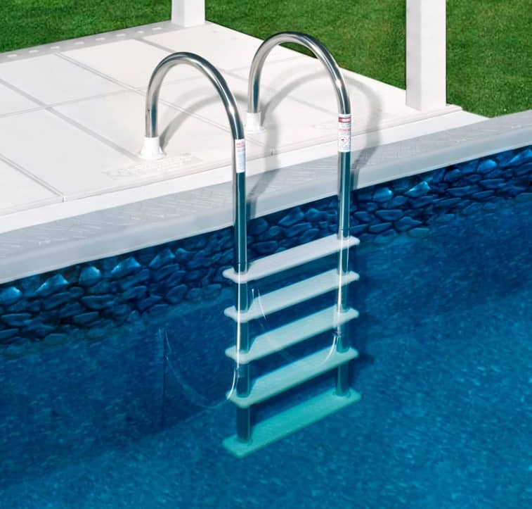 Blue Wave NE122SS Stainless Steel in-Pool Ladder for Above Ground Pool Ladder